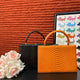 Genuine Python Leather Top Handle Bag-4