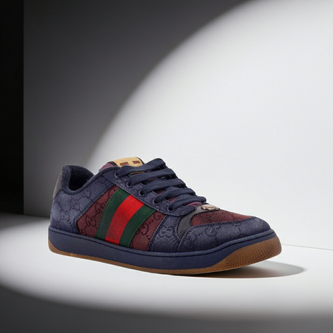 GUCCI GG Bicolor Fabric Sneakers