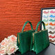 Genuine Python Leather Top Handle Bag-2
