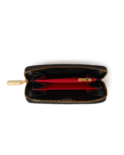 LaBante London | Kenia Vegan Zip-Around Wallet | Schwarz