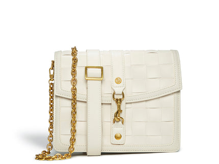 Daisy White Vegan Shoulder & Crossbody Bag
