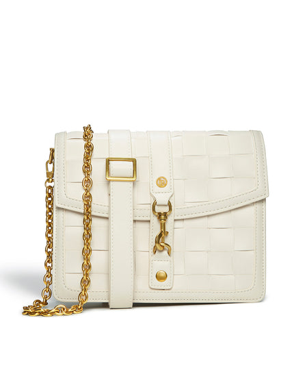 LaBante London | Daisy Shoulder & Crossbody Bag | Handgewebt | Weiss