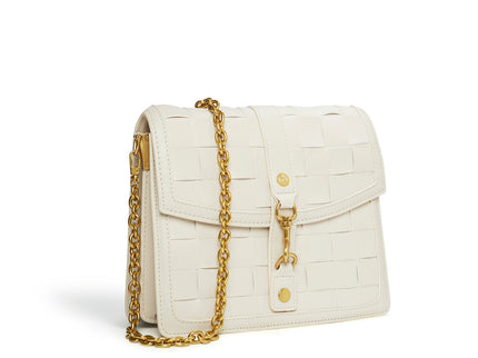 Daisy White Vegan Shoulder & Crossbody Bag