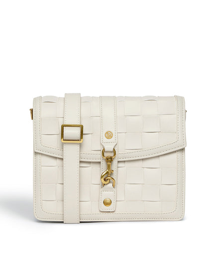 LaBante London | Daisy Shoulder & Crossbody Bag | Handgewebt | Weiss