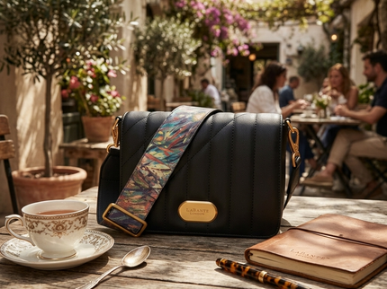 Iris Schultertasche in Schwarz – LaBante London