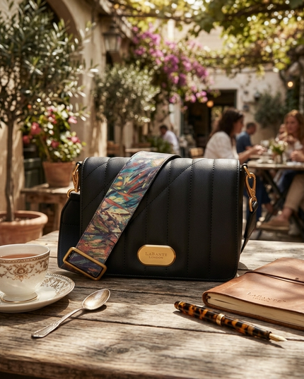 Iris Schultertasche in Schwarz – LaBante London
