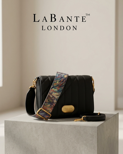 Iris Schultertasche in Schwarz – LaBante London