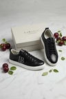 LaBante London Schwarze Apple Leder Sneakers