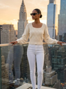 LEXINGTON Damen Pullover mit eckigem Ausschnitt Prêt-à-Porter