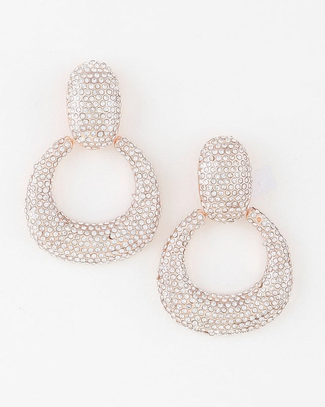 LINCOLN CENTER Bejeweled Hoop Drop Earrings: NYFW BYMANYC ® New York-0