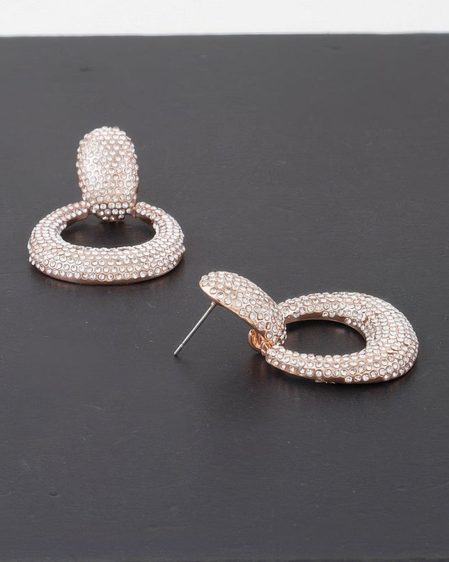 LINCOLN CENTER Bejeweled Hoop Drop Earrings: NYFW BYMANYC ® New York-1
