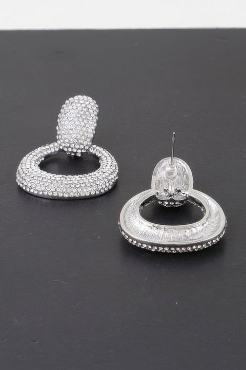 LINCOLN CENTER Bejeweled Hoop Drop Earrings: NYFW BYMANYC ® New York-3