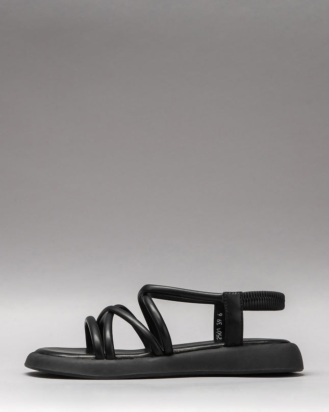 👡 L'ARTE MILANO – Damen Leder Sandalen | Black
