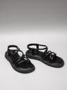 L'ARTE MILANO – Damen Leder Sandalen | Black | Made in Italy | EU 36–41