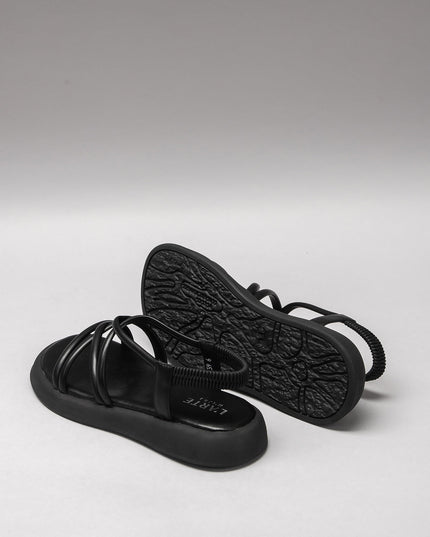 👡 L'ARTE MILANO – Damen Leder Sandalen | Black