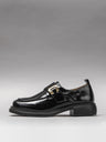 Damen Leder-Schuhe Schwarz