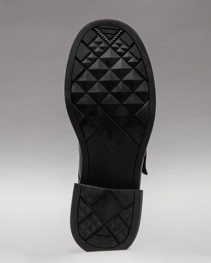 Damen Leder-Schuhe Schwarz