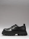 Damen Leder-Sneakers Schwarz