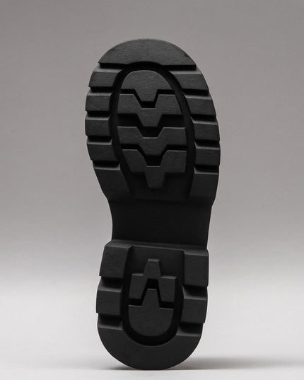 Damen Leder-Sneakers Schwarz