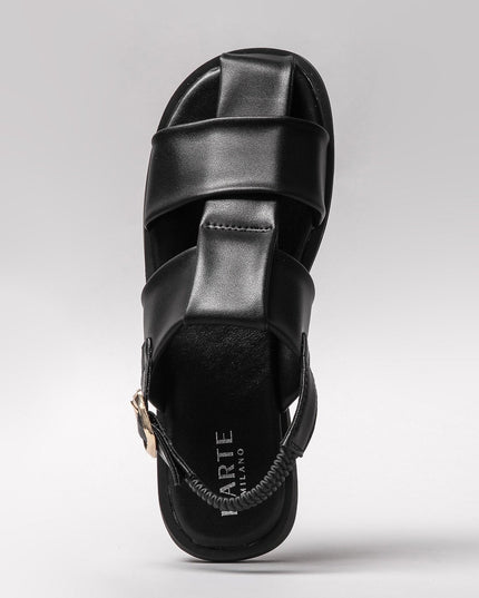 Damen Sandalen L'Arte Milano – Schwarz | Made in Italy