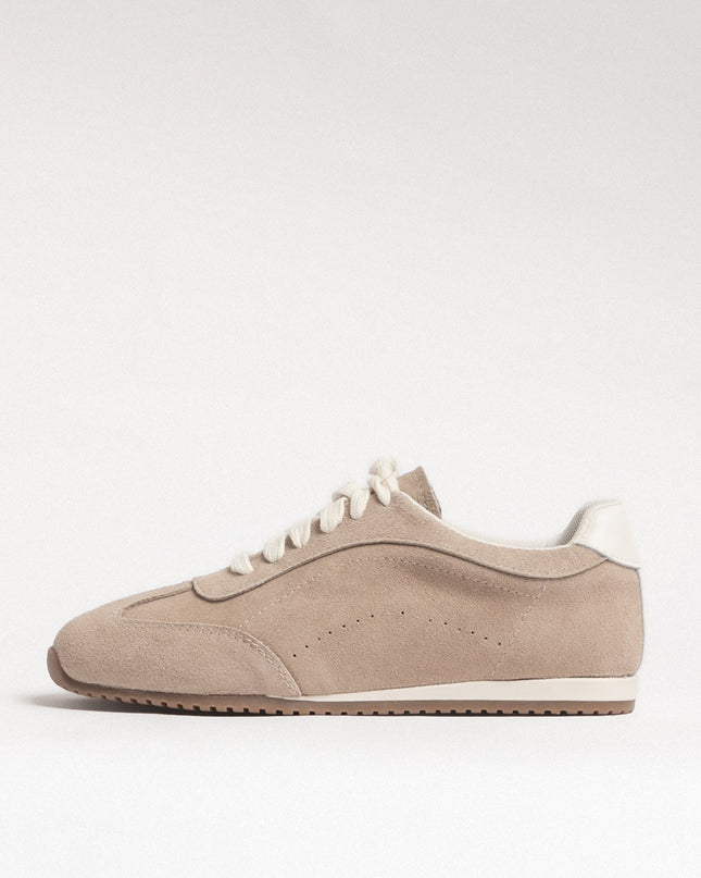 Damen Leder-Freizeitschuhe Beige