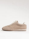 Damen Leder-Freizeitschuhe Beige
