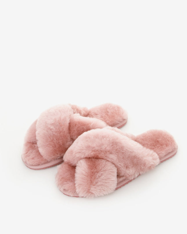 L'ARTE MILANO | Schafsleder Hausschuhe | Pink