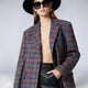 Damenjacke EAST VILLAGE COUTURE – Oversized Plaid