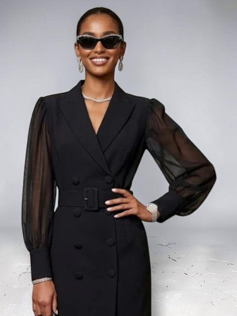 Schwarzes Blazer Maxi-Kleid SOHO – New Collection