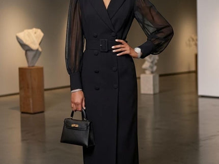 Schwarzes Blazer Maxi-Kleid SOHO – New Collection