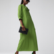 Long BRYANT Green Bow Dress Prêt-à-Porter BYMANYC ® New York-1