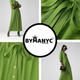 Long BRYANT Green Bow Dress Prêt-à-Porter BYMANYC ® New York-2