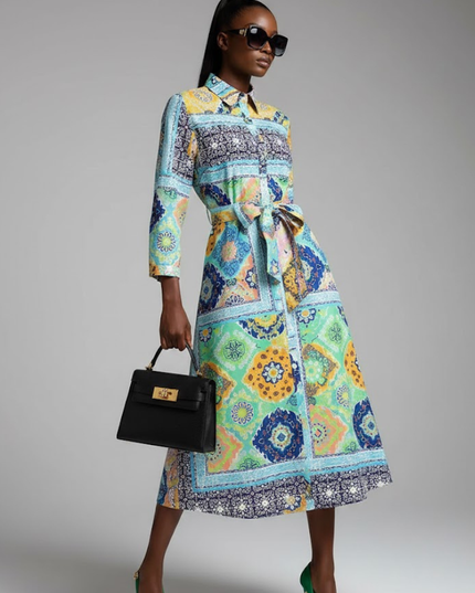 Long NOLITA Floral Print Dress Prêt-à-Porter BYMANYC ® New York-2