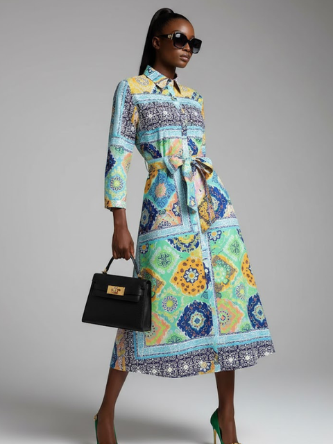 Long NOLITA Floral Print Dress Prêt-à-Porter BYMANYC ® New York-2