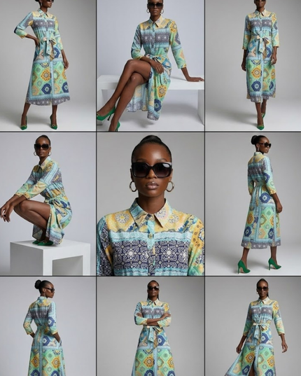 Long NOLITA Floral Print Dress Prêt-à-Porter BYMANYC ® New York-1