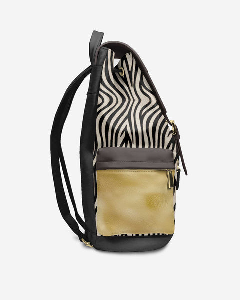 Luxury Vegan Backpack GOLD SAFARI – BYMANYC ® New York Made in Italy-3
