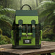 Luxuriöser Veganer Rucksack TARTAN GREEN EDGE – BYMANYC ® New York