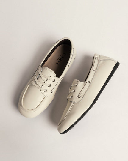 Damen Leder Mokassins L'Arte Milano – Creme