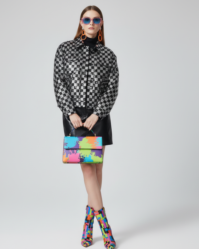 MEATPACKING Sequin Tuxedo Blazer Jacket BYMANYC ® New York-0