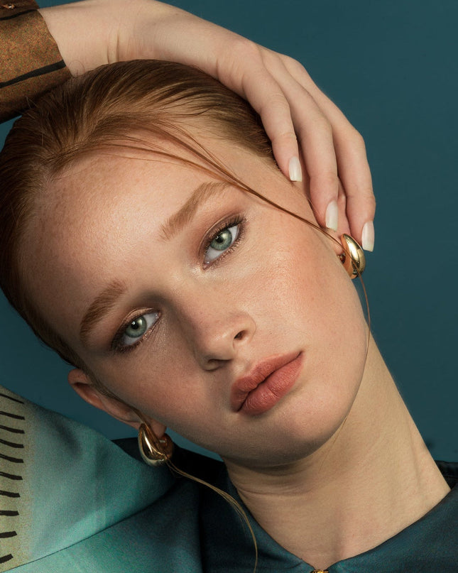 ✨ Isabella Molten Sculptural Drop Earrings | Gold / Rhodium | Denise Pacini
