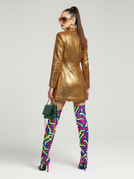 gold blazer / S