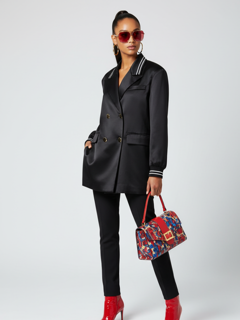 MIDTOWN Satin Tunika Blazer BYMANYC ® New York