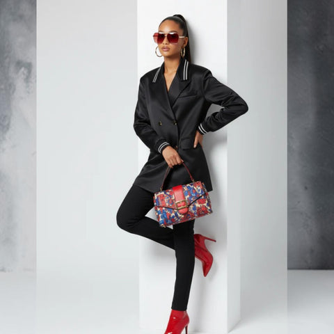 MIDTOWN Satin Tunika Blazer BYMANYC ® New York