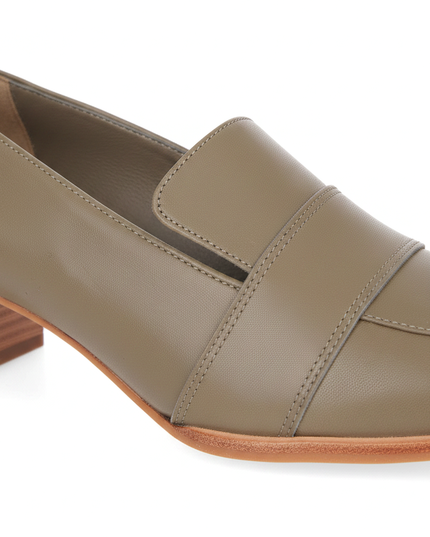 LOURO — Loafer Olivgrün Kalbsleder