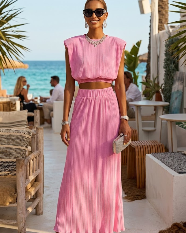 Matching Set Women's CALA BASSA New Collection - Summer in IBIZA - BYMANYC ® New York-0