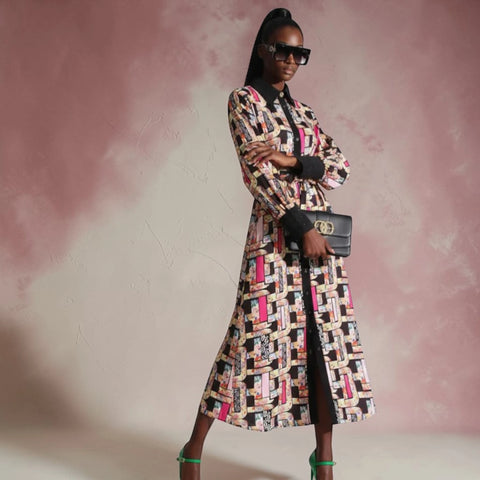 Maxi Kleid New Collection BYMANYC ® New York • Abstract Neon Garden