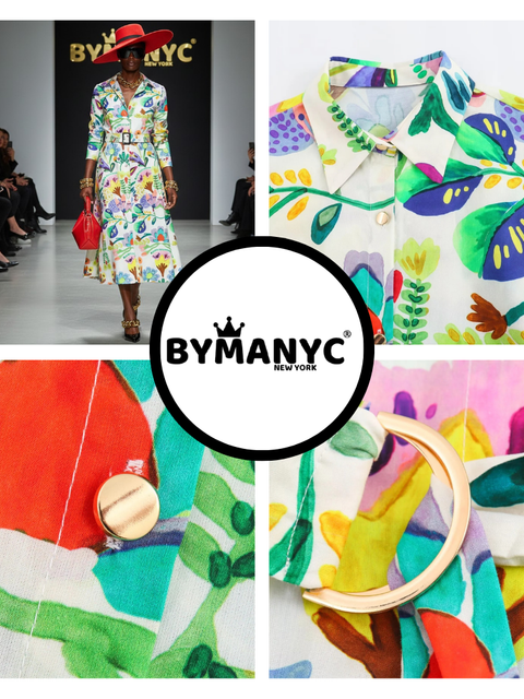 Maxi Dress New Collection BYMANYC ® New York • "Flower Power" Multicolor-1