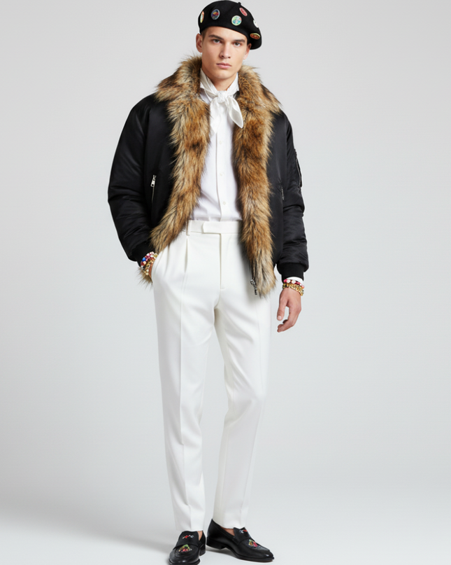 CHELSEA COUTURE Bomber Jacket Herren | Schwarz