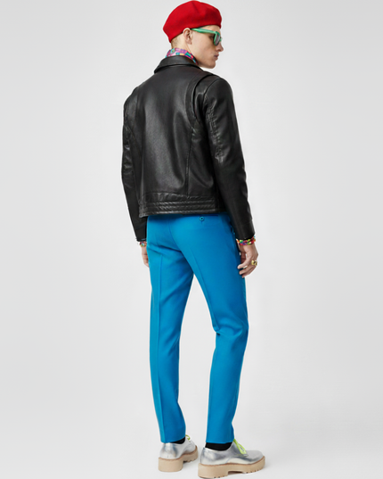 SOHO COUTURE Faux Leather Jacket Herren | Schwarz
