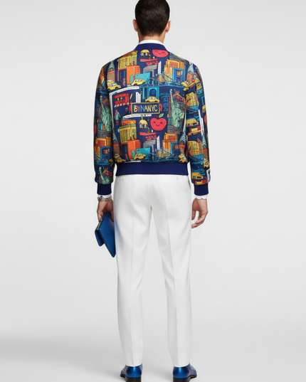 BYMANYC ® New York | SOHO Bomber Jacket | Azul